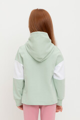 джемпер  для девочки  К 301691/дымчатый нефрит