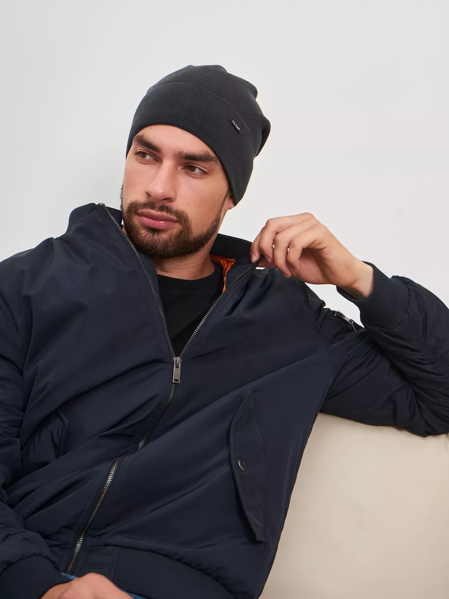 Шапка бини зимняя весенняя с флисом