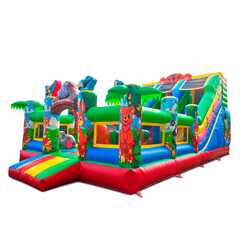 Коммерческий надувной батут «Звериная команда», 9х5х5 м