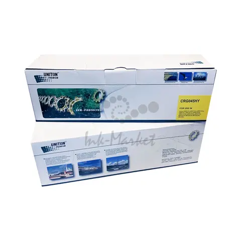 Совместимый картридж UNITON Premium Cartridge 045H Y для CANON LBP-611/613, MF631/633 желтый (2,2K) GREEN LINE (Eco Protected)