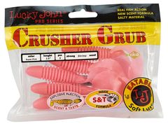 Твистеры съедобные LJ Pro Series Crusher Grub 4.5 in (114 мм), цвет F05, 4 шт