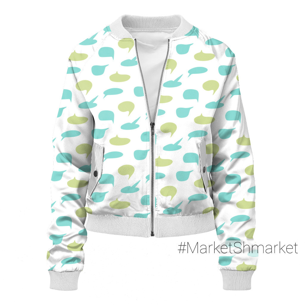 Ткани Buy fabric dialog bubbles emerald green закажи на 