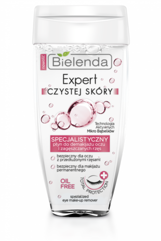 CLEAN SKIN EXPERT специальное средство для снятия макияжа с глаз и искуственных ресниц 150 мл