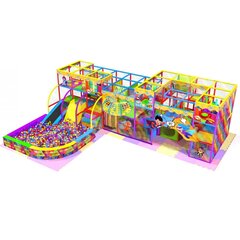 Детский игровой лабиринт «Город героев» 40.25 м² (11,5*3,5 + бассейн (3,5*6,0м)*3,6м)