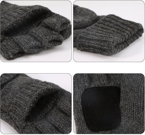 Картинка варежки Skully Wear MT-299 MT-299_dark grey - 2