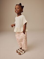 Брюки широкие для девочки Next E51-653, Светло-розовый