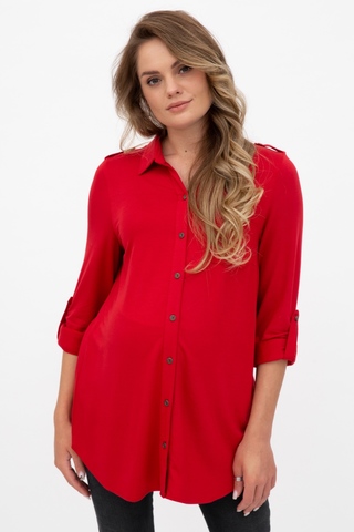 Рубашка для беременных 11203 красный