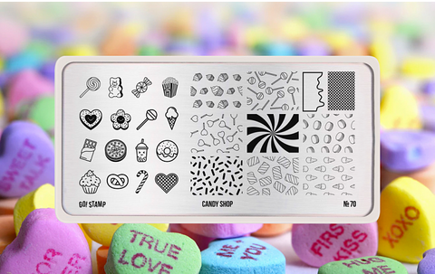 Пластина для стемпинга Go! Stamp 70 Candy Shop