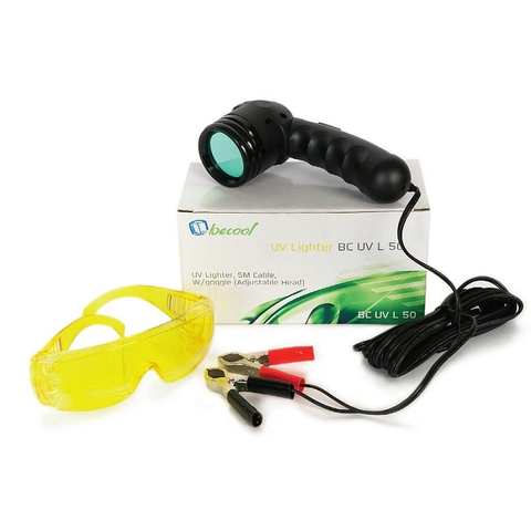 UV набор для поиска утечек - лампа 50 Вт, 12V + очки, BC-UV-L-50,  Becool  (Китай)