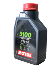 Масло Motul 5100 10W50 4T моторное, полусинтетическое для двигателей мотоциклов, 1 литр