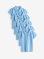 Поло школьное для девочки Next Q76-845, 5 шт., Голубой