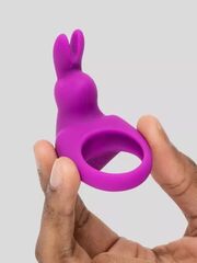 Фиолетовое эрекционное виброкольцо Happy Rabbit Cock Ring Kit - 