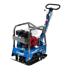 Виброплита реверсивная Зубр ЗВПБ-25 ГРХ бензиновая - [124 кг / 25 кН / Honda GX160]