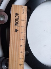 Диск тормозной передний на Yamaha  MT01 2005-2006 г.в., черный лепестковый