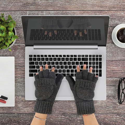 Картинка варежки Skully Wear MT-299 MT-299_dark grey - 3