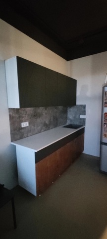 Кухня Оливия 2.0 м белый глянец холодный / голдэн пэлас