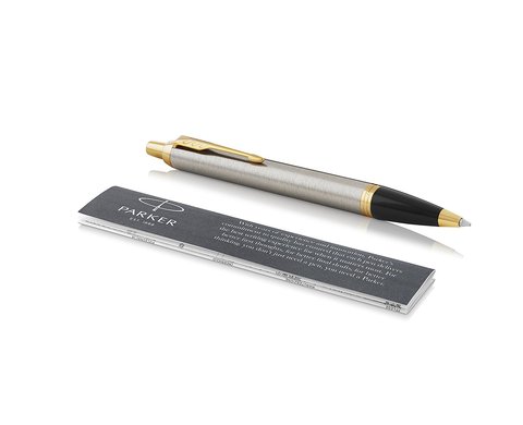 Parker IM Core - Brushed Metal GT, шариковая ручка, M