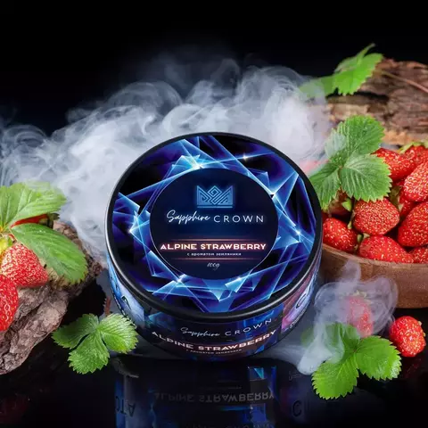 Табак для кальяна Sapphire Crown Alpine Strawberry (земляника) 100г
