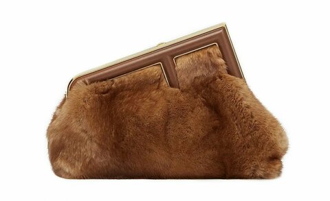 Сумка Fendi First Small коричневый
