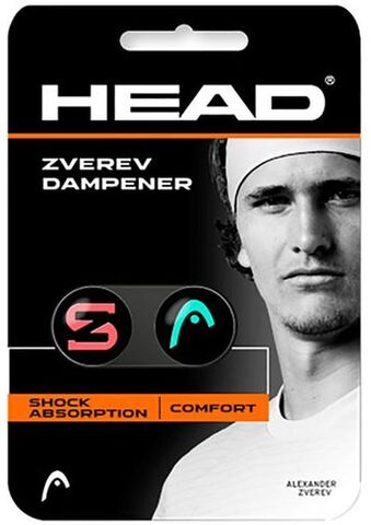 Виброгаситель теннисный Head Zverev Dampener - teal/hot lava