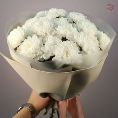 Букет из Белых Хризантем