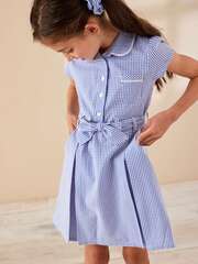 Платье школьное для девочки Next 196-508, Синий, Белый