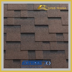 Гибкая черепица KATEPAL Rocky Спелый каштан 3 м2