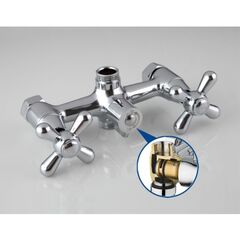Смеситель для ванны, Frap, с кран-буксой, хром, F2225