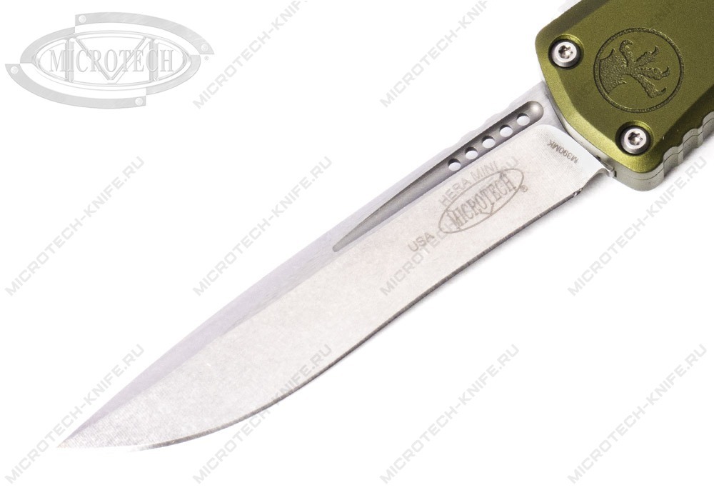 Нож Microtech 1705M-10OD Mini Hera Recurve Green - фотография 