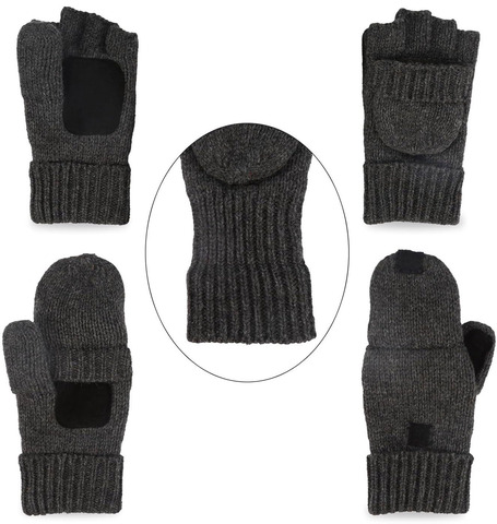 Картинка варежки Skully Wear MT-299 MT-299_dark grey - 11