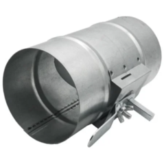 Дроссель-клапан, серия TTV, для круглых воздуховодов, D400, оцинкованная сталь