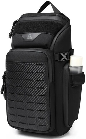 Картинка рюкзак однолямочный Ozuko 9680 black - 1