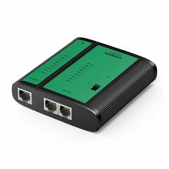 Тестер UGREEN NW167 10950 Network& Telephone Cable Tester, Black/Green