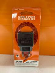 Блок питания сетевой 1 USB Borofone BAS11A, Erudite, 5V/2.1A, 10.5Вт, цвет: чёрный