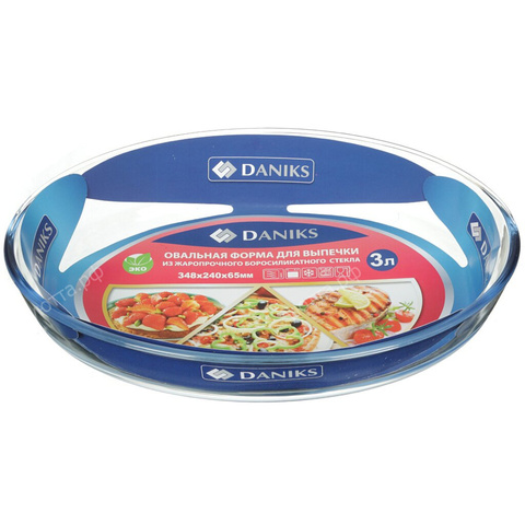 Форма для выпечки Daniks стекло (23,9*34,7*6,4 см), 3 л - купить