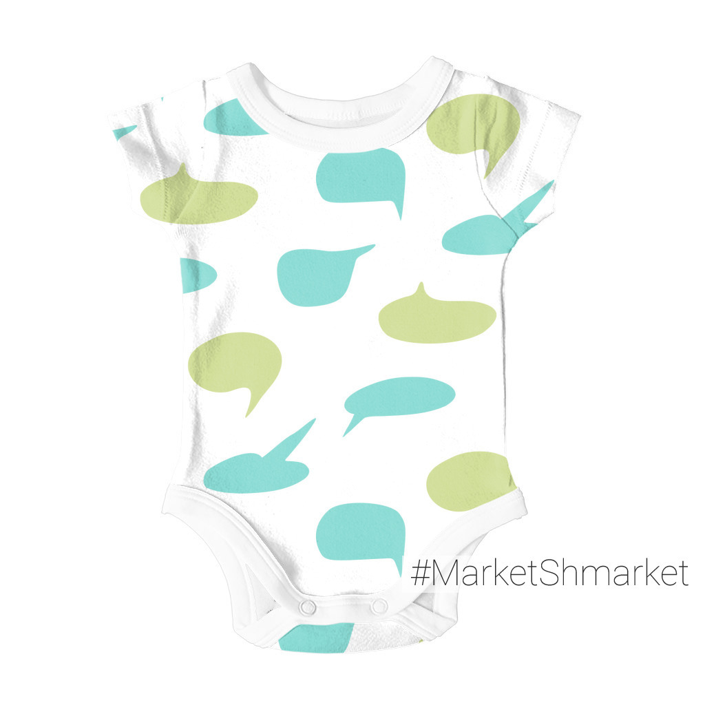 Ткани Buy fabric dialog bubbles emerald green закажи на 