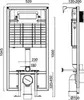 STWORKI 510162 Система инсталляции для унитазов с белой кнопкой смыва 500470