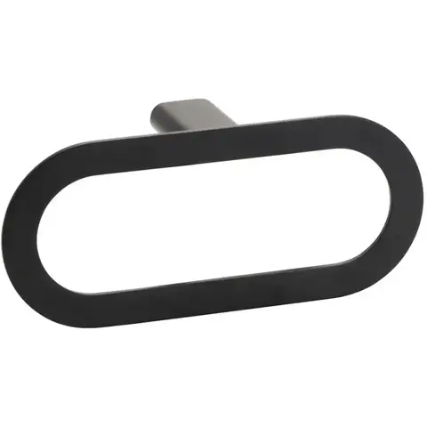 Bemeta 167104380 ORGANIC BLACK Кольцо для полотенец черный матовый