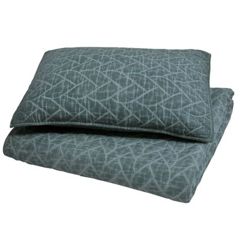 Покрывало 240x260 Hamam Selanic moss серо-зелёное