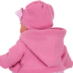 JUAN ANTONIO Munecas Кукла Азалия в розовом, говорит/смеется мягконабивная 27 см (1222)