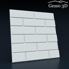 Гипсовая 3D панель Кирпич плоский