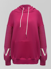 Толстовка Miss Diva 11032 удлиненная с трикотажными рукавами с яркой надписью Love