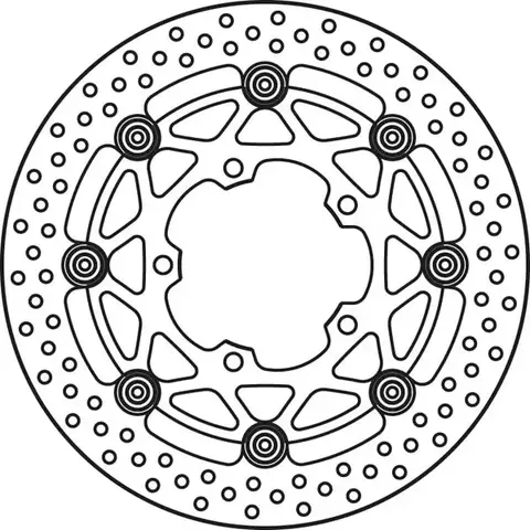 Диск тормозной передний Suzuki GSX-R600 / GSX-R750 / GSX-R1000 / Intruder M1800R (Boulevard M109R)