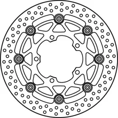 Диск тормозной передний Suzuki GSX-R600 / GSX-R750 / GSX-R1000 / Intruder M1800R (Boulevard M109R)