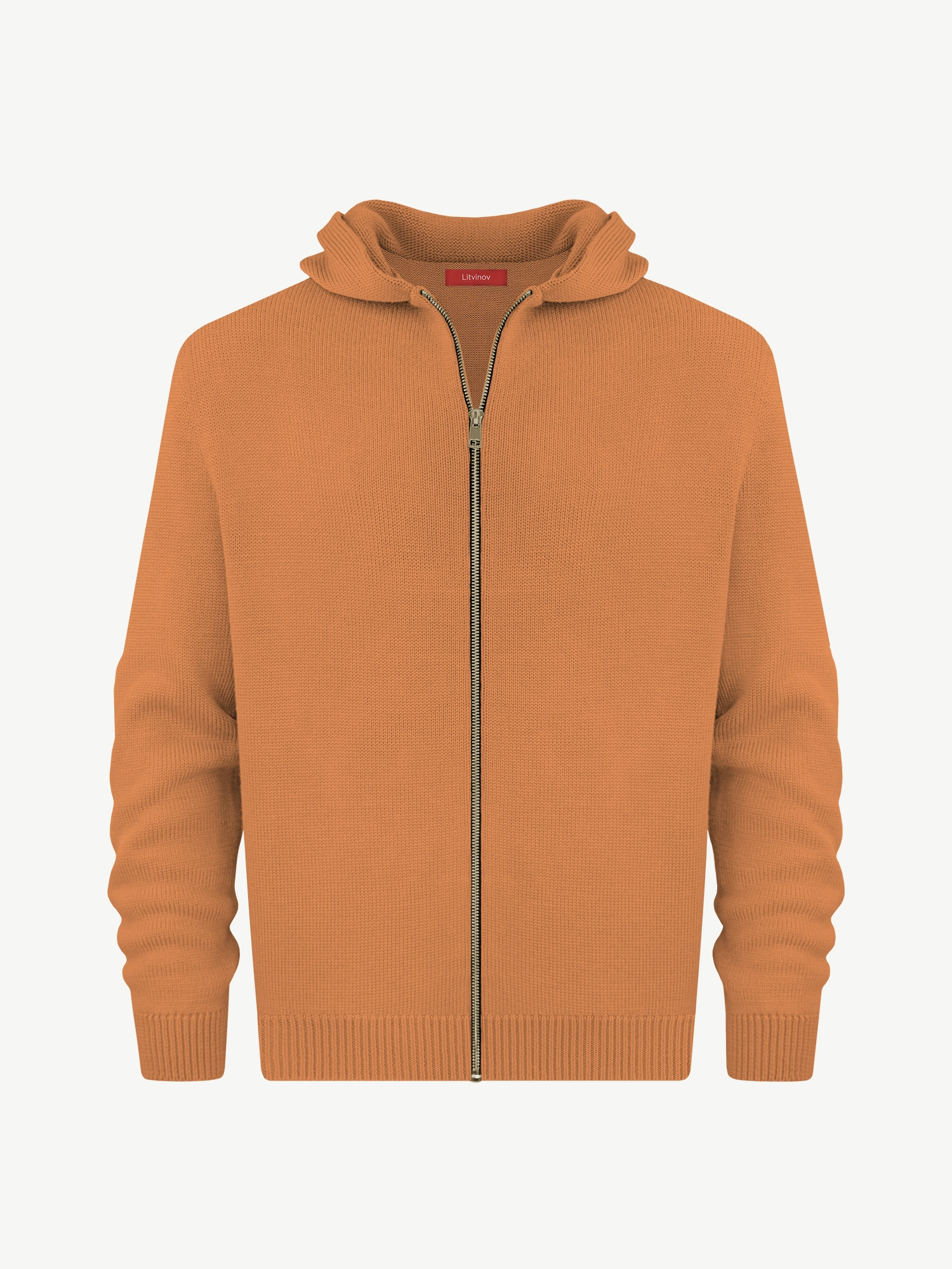 Толстовка на замке из мягкой шерсти