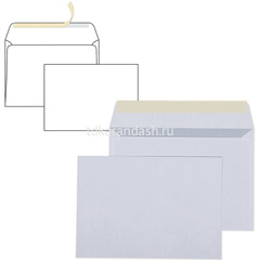 Конверт С6 (114*162мм) белый, силикон, 1 шт