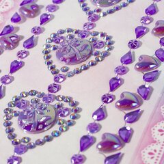 
          Наклейки-стразы Alingar, акриловые, "Яркие узоры", здездочки, сердечки, цветы, пакет с европодвесом