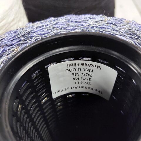 Лен (35%) с люрексом и шишибриками NODINO DI LINO 600 серо-сиреневый