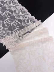 Эластичное кружево жасмин ширина 29 см