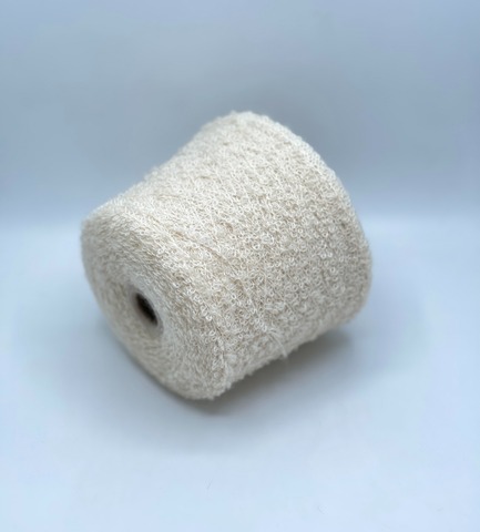 Profilo S.N.C, Boucle, 180м/100гр. 76% Альпака, 18% Меринос, 6%Полиамид, цвет-Сливки(112), 37457